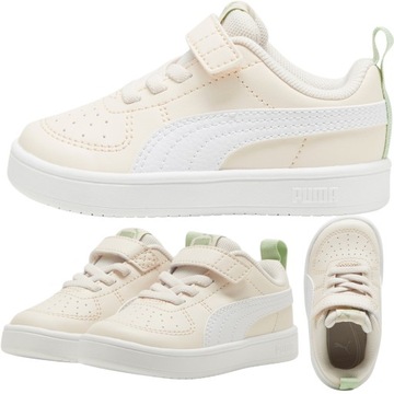 PUMA BUTY DZIECIĘCE SPORTOWE NA RZEPY RICKIE AC BEŻOWE ORYGINALNE r. 26