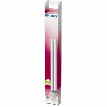 Świetlówka PHILIPS G23 11W / 900 lumenów / barwa 2700K PL-S Made in POLAND