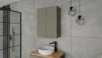 Szafka łazienkowa wisząca LAMINO 80x60 OLIWKA