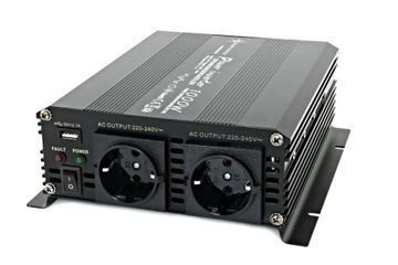 Przetwornica samochodowa 1000W/2000W 12V 230V USB