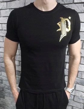 PHILIPP PLEIN L logo t-shirt kobra tygrys PP wąż