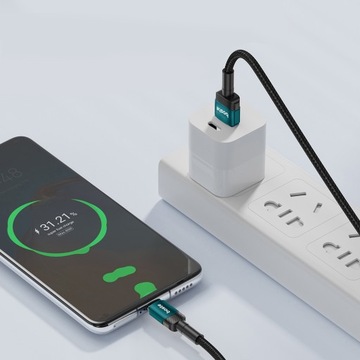 BOSTE KABEL USB-A DO USB-C TYPE-C SZYBKIE ŁADOWANIE 3A TRANSMISJA DANYCH 3M