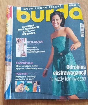 Burda moda piękno relaks 7/2001 moda dla dzieci