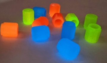 ФЛУОРЕСЦЕНТНЫЕ КРЫШКИ ВЕНТС 4 шт MIX COLOR - СВЕТЯЩИЕСЯ