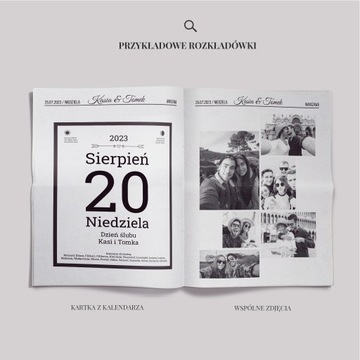 Wyjątkowa atrakcja weselna WASZA GAZETA Z DNIA ŚLUBU 4str. 50 sztuk