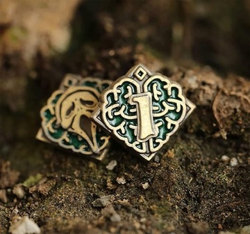 POCZYTALNOŚĆ SANITY 1 ZESTAW 10 METALOWYCH MONET ZAMIENNIK DO ARKHAM HORROR