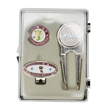 Golf Ball Markers Divot Tool Visors Hat Gift Set C