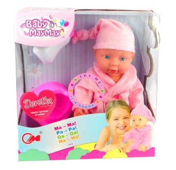 LALKA SIKAJĄCA 32 CM BOBAS BABY MÓWI ŚPIEWA