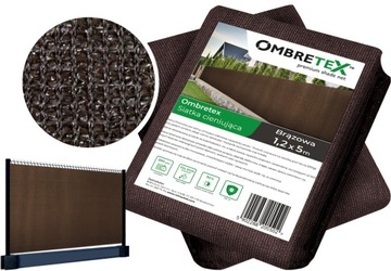 GRUBA 95% OSŁONA SIATKA CIENIUJACA 1,2x5M BRĄZOWA