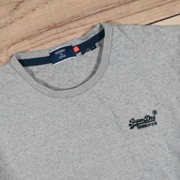 SUPERDRY Koszulka T-Shirt Męska Logowana r. S