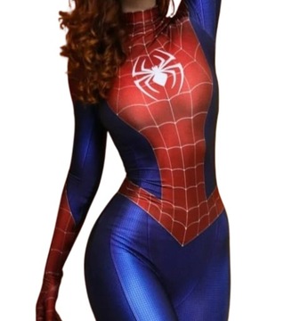 KOSTIUM COSPLAY WZÓR 3D SPIDERWOMEN BOHATER - S