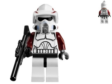 Unikat LEGO Star Wars - ARF Clone Trooper + duży blaster ! 9488 sw0378