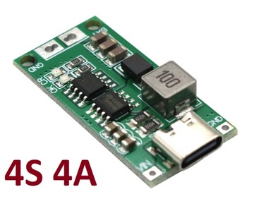 Зарядное устройство для аккумуляторов и аккумуляторов Li-Ion Step-Up 4S 16,8 В, 4 А, USB-C / 0185
