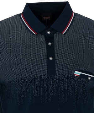 ФУТБОЛКА ПОЛО мужская, ТЕМНО-СИНЯЯ, с карманом, размер M