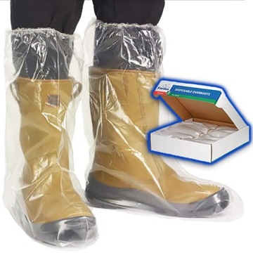 Ochraniacze na buty 50 szt foliowe jednorazowe wysokie