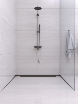 НАКЛОННАЯ ПОЛОСКА BALNEO, ЧЕРНАЯ, 130 СМ, СПЕРЕДИ