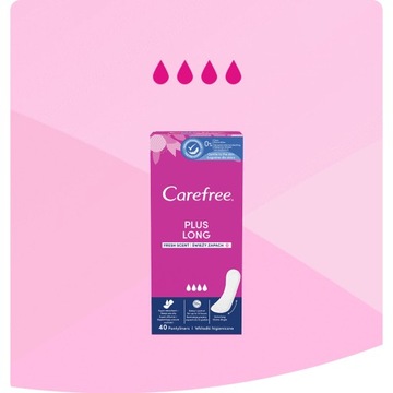 Carefree Plus Large wkładki higieniczne Light Scent 64szt.