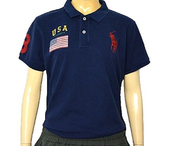 Ralph Lauren tshirt koszulka polo bluzka logo flaga Usa L XL 40 42