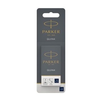Naboje do piór PARKER QUINK długie granatowe 5szt
