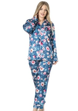 Piżama damska satynowa Vienetta 1XL 46 48 +Size