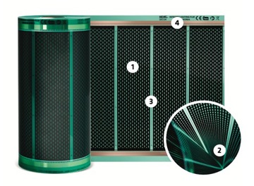 HEAT DECOR MATA FOLIA GRZEWCZA PODCZERWIEŃ 80W/m2