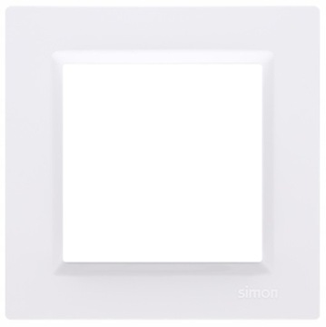 SIMON 10 Ramka maskująca pojedyncza 1-krotna biała