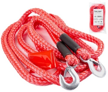 LINKA HOLOWNICZA 3T 3000KG 4M PLECIONA Z HAKAMI