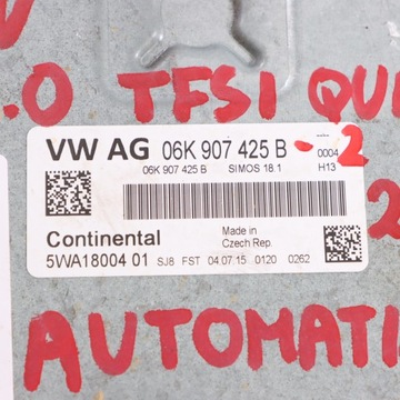 AUDI TT FV 8S 2.0 TFSI CHHC 230KM QUATRO JEDNOTKA MOTORU 06K907425B