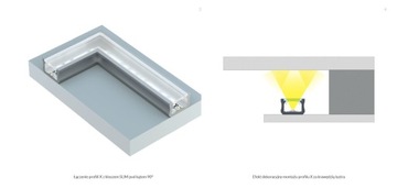 Белая боковая заглушка для алюминиевых профилей типа X LUMINES - без отверстия