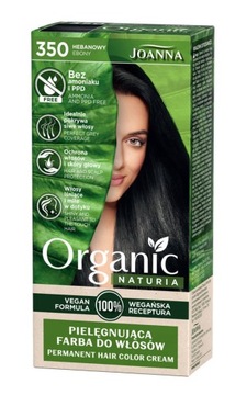 Joanna ORGANIC VEGAN farba do włosów 350 hebanowy