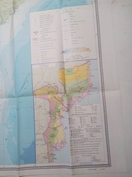 Карта Анголы 1985 года (на английском, французском и немецком языках) + другие карты