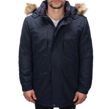 MA33 r. 3XL MĘSKA CIEPŁA KURTKA ZIMOWA DŁUGA PARKA