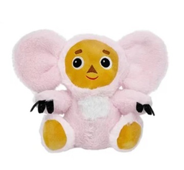MASKOTKA PLUSZAK MAŁPKA CHEBURASHKA RÓŻOWA 30 cm