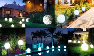 Садовый светильник на солнечной батарее, молочный, WHITE BALL 10см P011