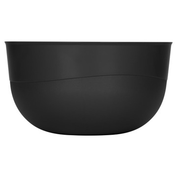 МИСКА КУХОННАЯ ПЛАСТИКОВАЯ ДЛЯ ЕДЫ С КРЫШКОЙ 1.2Л 16СМ ЧЕРНАЯ