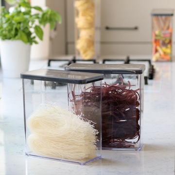 КОНТЕЙНЕР ДЛЯ ПИЩЕВЫХ ТОВАРОВ ROTHO ОРГАНИЗАТОР ДЛЯ СЫПНЫХ ГРУЗОВ 2,1 Л ГРАФИТ LOFT