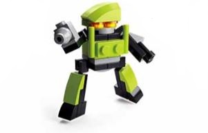 KLOCKI SLUBAN B0591H ZIELONY MINI ROBOT