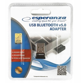 Adapter Bluetooth 5.0 USB odbiornik BT PC laptop