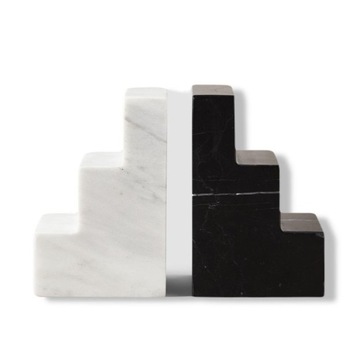 PODPÓRKI DO KSIĄŻEK STAIR CUBE - MARMUR