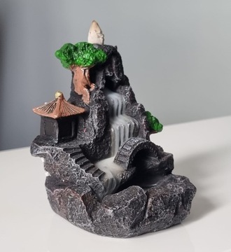 КАМИН АРОМАТИЧЕСКИЙ ВОДОПАД БЛАГОВАНИЯ АРОМАТЕРАПИЯ ОБРАТНЫЙ ПОТОК + ФИТИЛИ