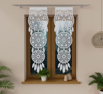 БЕЛАЯ ЖАККАРДОВАЯ ШТОРА, ЖАККАРД, БЕЛЫЙ Ловец снов