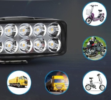 2 x ГАЛОГЕННЫЕ ФАРЫ СВЕТОДИОДНЫЕ РАБОЧИЕ ЛАМПЫ MOTOR QUAD