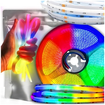 Taśma LED RGB Neon COB 12V 12W /m 450 diod RGB 10mm WIELOKOLOROWA LINIA 1M