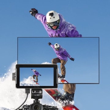 Монитор VILTROX DC-550 PRO 4K HDMI 3D LUT для предварительного просмотра + чехол для батареи HDMI