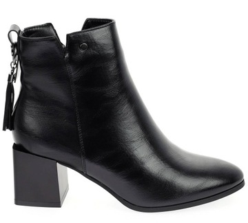 Элегантные черные ботинки на зимней колодке, размер 39.