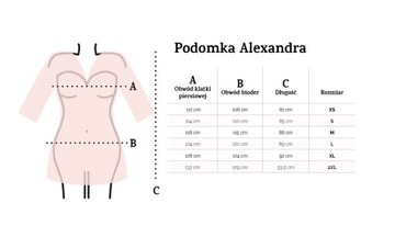 Podomka Alexandra Ślubna L (40) biały