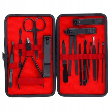 Zestaw do Paznokci Manicure Pedicure Obcinacz Cążki Nożyczki Radełko Pilnik