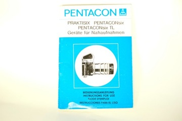 PENTACON SIX TL książeczka instrukcja folder