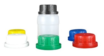 Butelka 100ml + nakrętka HDPE na wodę chemię płyny