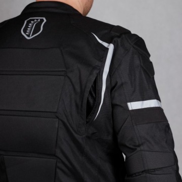 Husar Hornet Motorcycle Jacket Мужская текстильная черная + балаклава